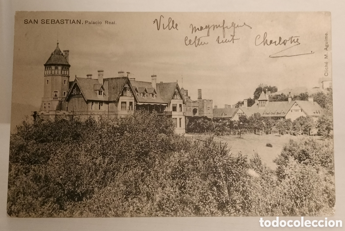 Postales: San Sebasti&aacute;n, Palacio real - Foto 1