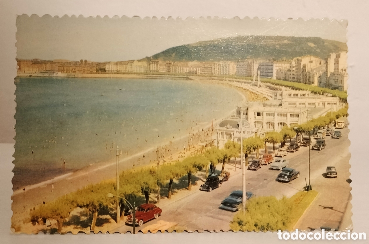Postales: San Sebasti&aacute;n, playa de la concha - Foto 1