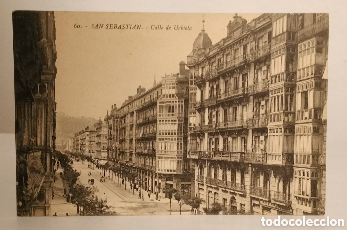 Postales: San Sebasti&aacute;n, calle de Urbieta