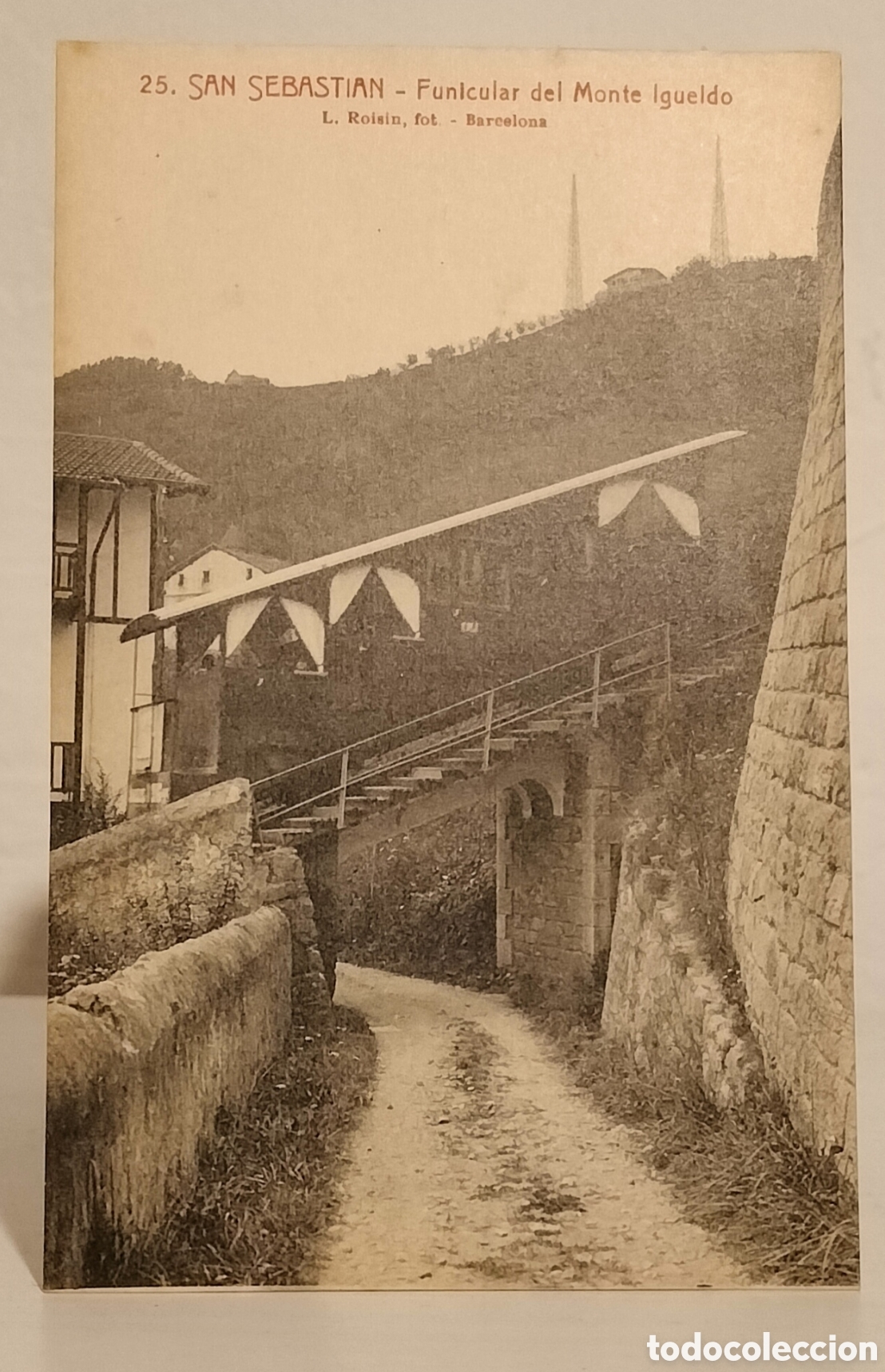 Postales: San Sebasti&aacute;n, funicular del monte Igueldo - Foto 1