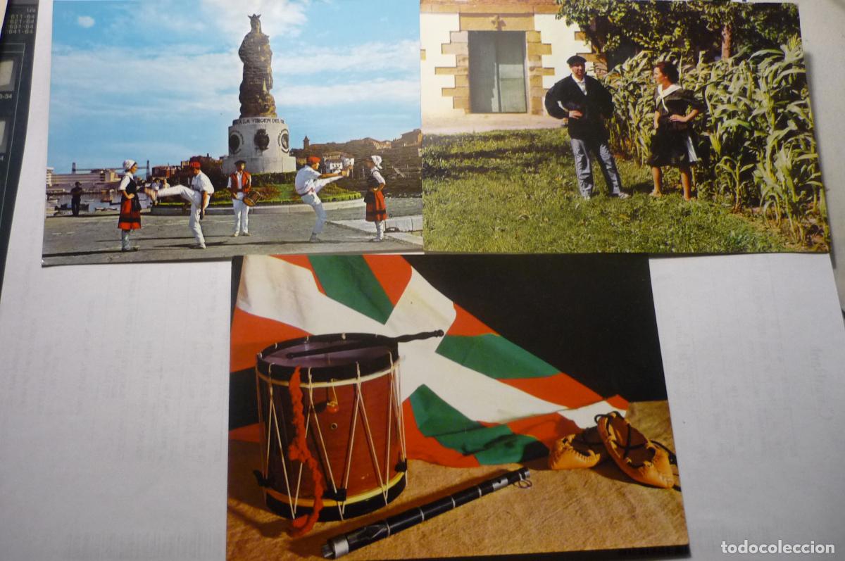 Postales: lote postales folklore vasco &iexcl;&iexcl;2 escritas&iexcl;&iexcl; - Foto 1