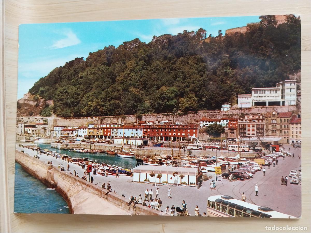 Postales: SAN SEBASTIAN EL MUELLE ED ALARDE 114 SC ORIGINAL ANIMADA COCHES CLASICOS