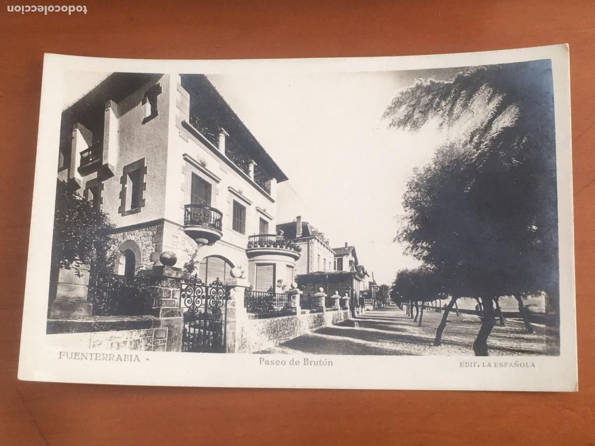 Postales: fuenterrabia paseo bruton postal fotografica original antigua