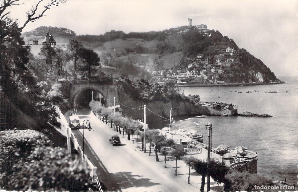 Postales: Postal de San Sebasti&aacute;n: Miraconcha y Monte Igueldo