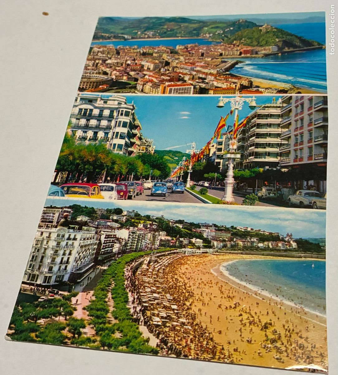 Postales: POSTAL SAN SEBASTIAN, Vista General de Ulla, Avenida de Espa&ntilde;a, Playa de Concha