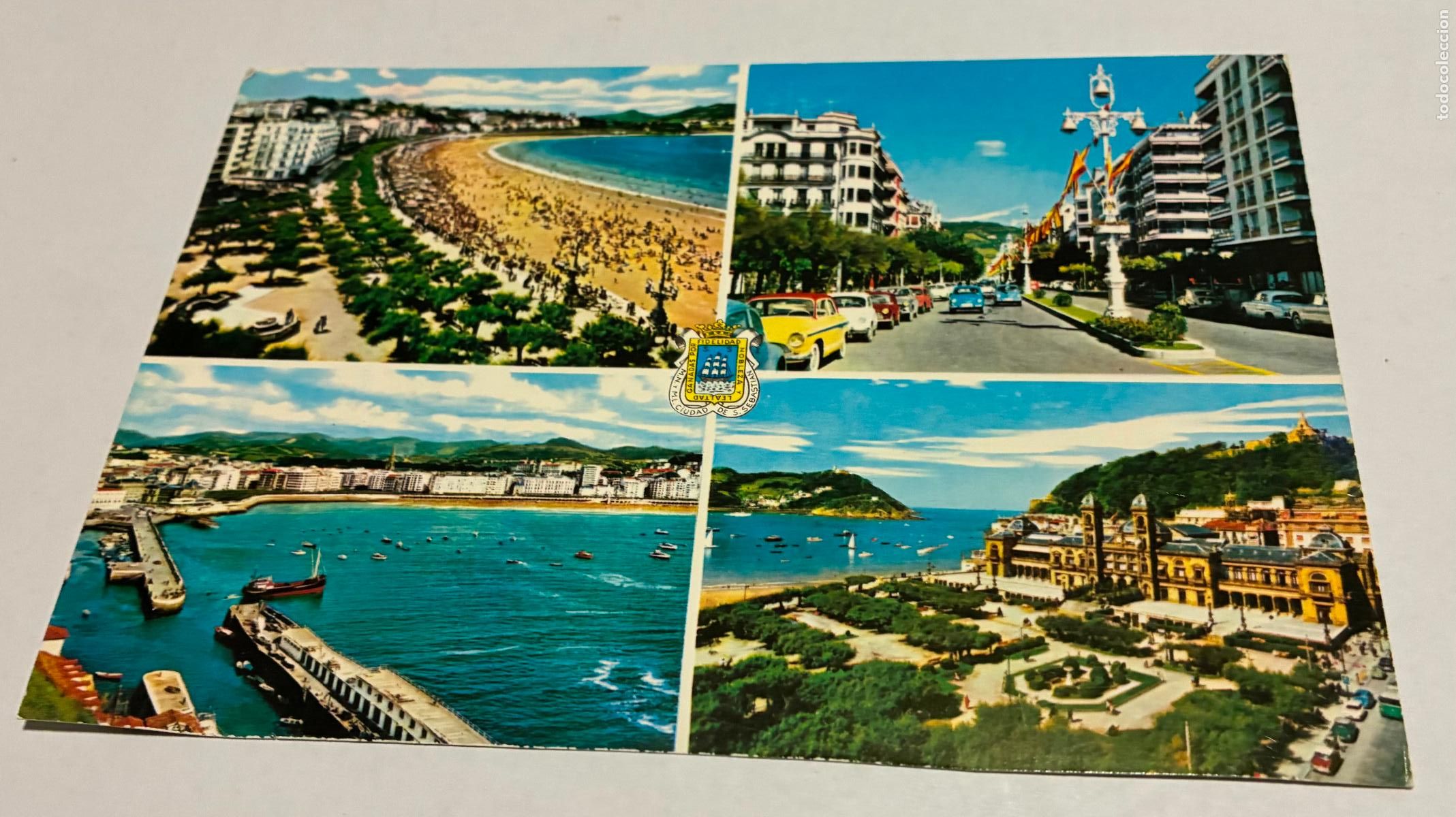 Postales: POSTAL SAN SEBASTIAN, PLAYA DE LA CONCHA, AVENIDA DE ESPA&Ntilde;A, Vista parcial PARQUE DE Alderdi eder