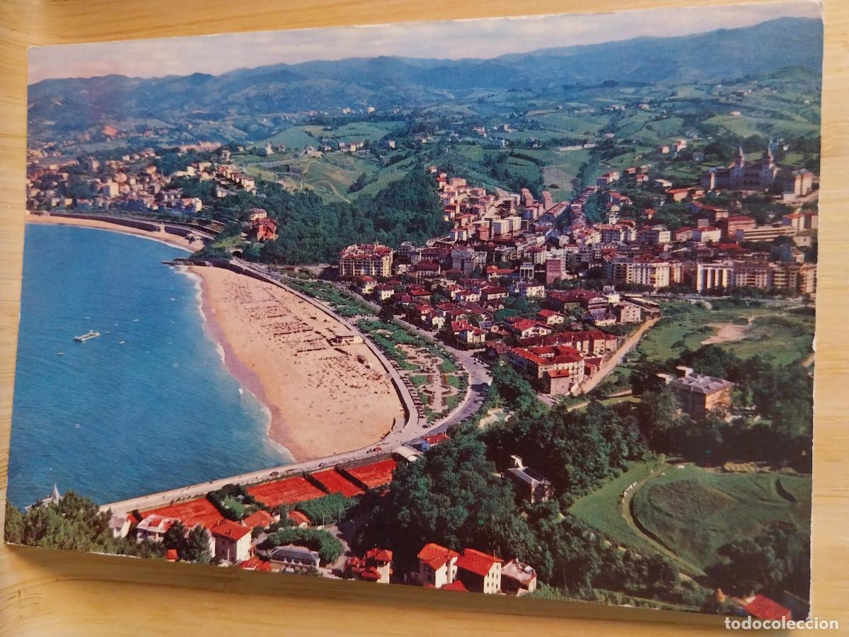 Postales: PLAYA ONDARRETA BARRIO ANTIGUO SAN SEBASTIAN ED MANIPEL A&Ntilde;O 1964 SC ORIGINAL