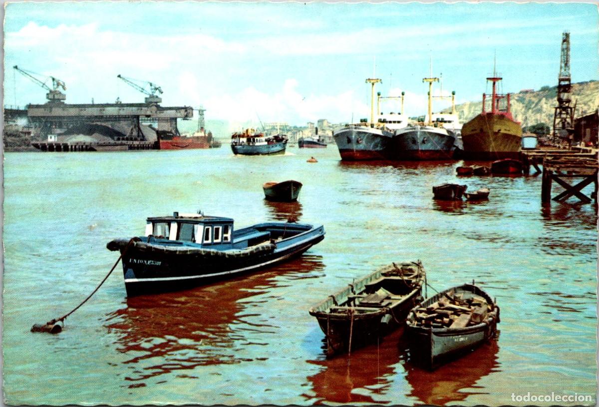 Postales: Sestao (Vizcaya) - Muelle de los Altos Hornos de Vizcaya - Garc&iacute;a Garrabella 2213 - 150x102mm