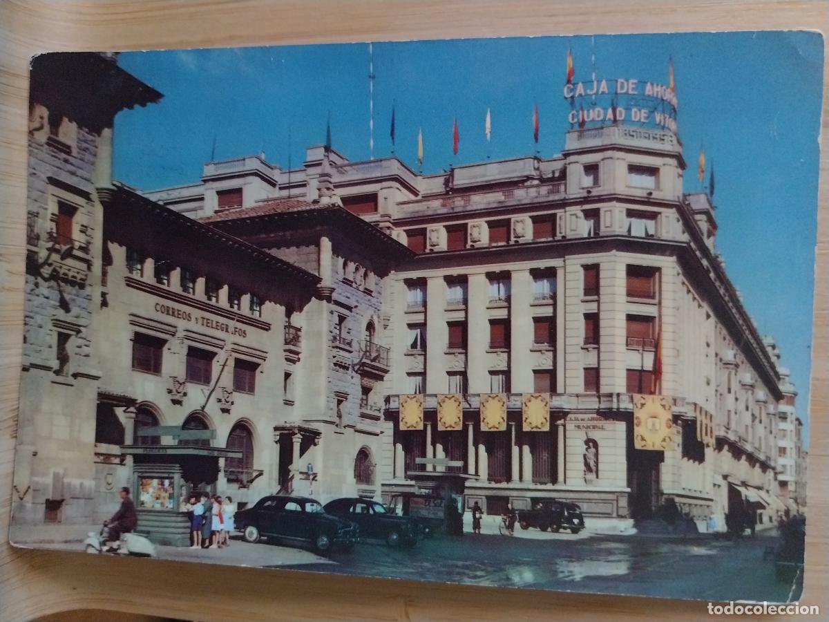 Postales: VITORIA CALLE DE POSTAS POSTAL ESCRITA A&Ntilde;O 1959