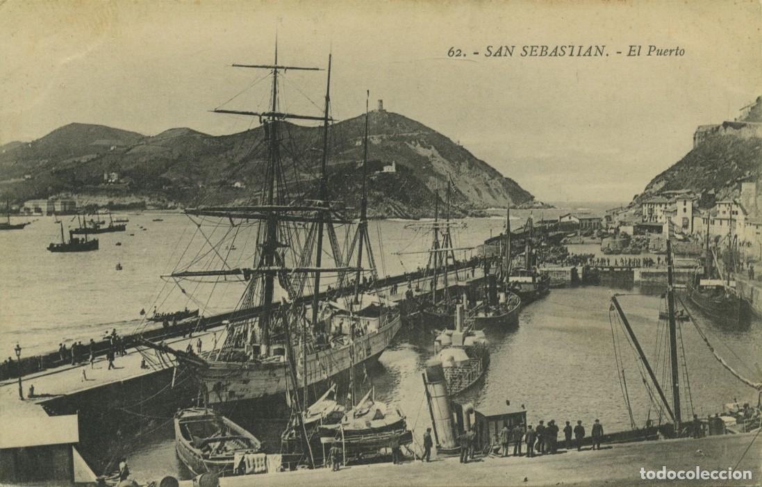 Postales: N&ordm; 62-SAN SEBASTI&Aacute;N. Pa&iacute;s Vasco. El Puerto. Sin circular. EDITION G. G. GALARZA