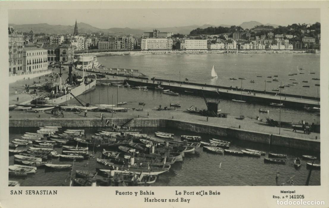 Postales: N&ordm; 142205-SAN SEBASTI&Aacute;N. Puerto y Bah&iacute;a. Sin circular. ED. MANIPEL