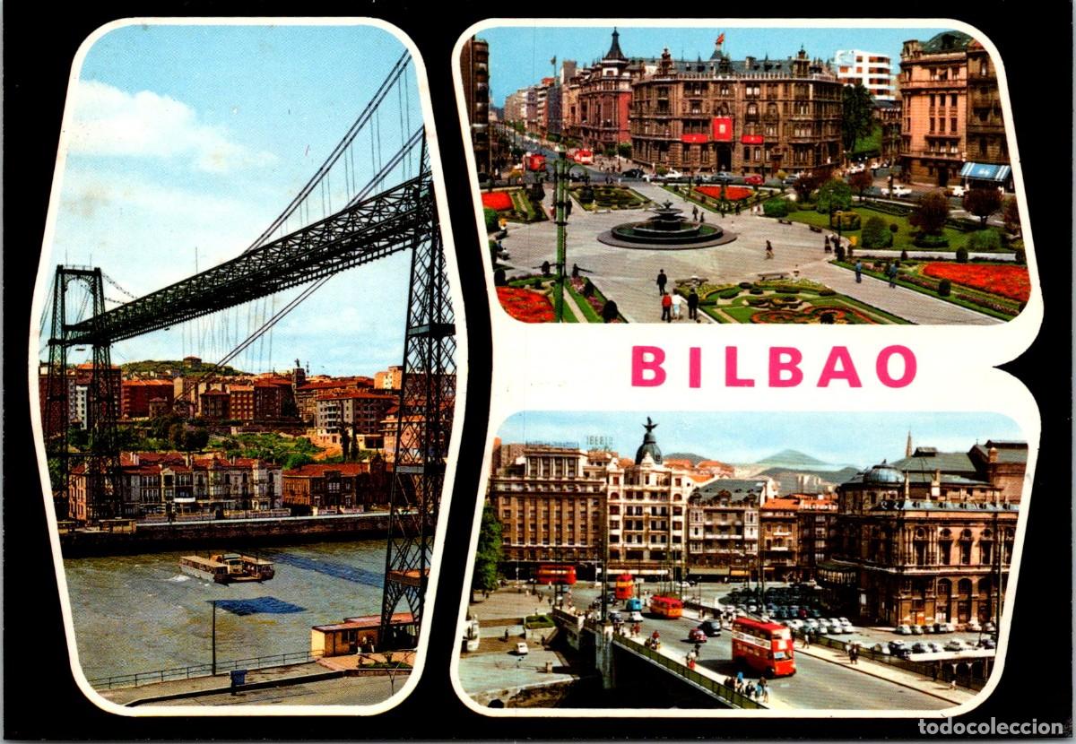 Postales: Bilbao - Bellezas de la Ciudad - Garc&iacute;a Garrabella 117 - 148x102mm - Troleb&uacute;s 2 pisos x3
