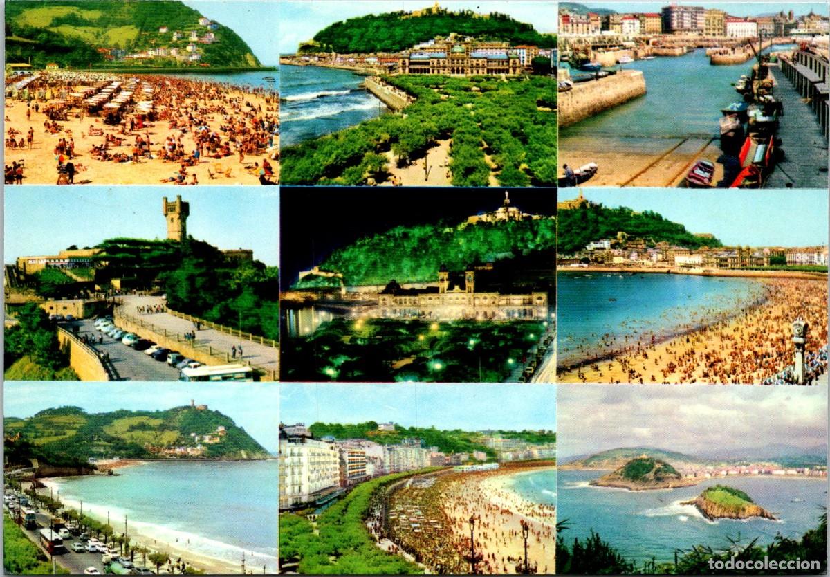 Postales: San Sebasti&aacute;n - Fuertes 104 - Fournier - 147x102mm - Troleb&uacute;s 2 pisos