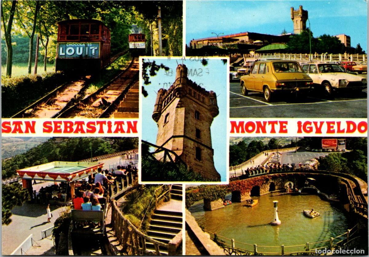 Postales: San Sebasti&aacute;n - MultiVistas - Manipel 65 - 150x104mm - Parque Atracciones-Chocolates Louit-Coca Cola