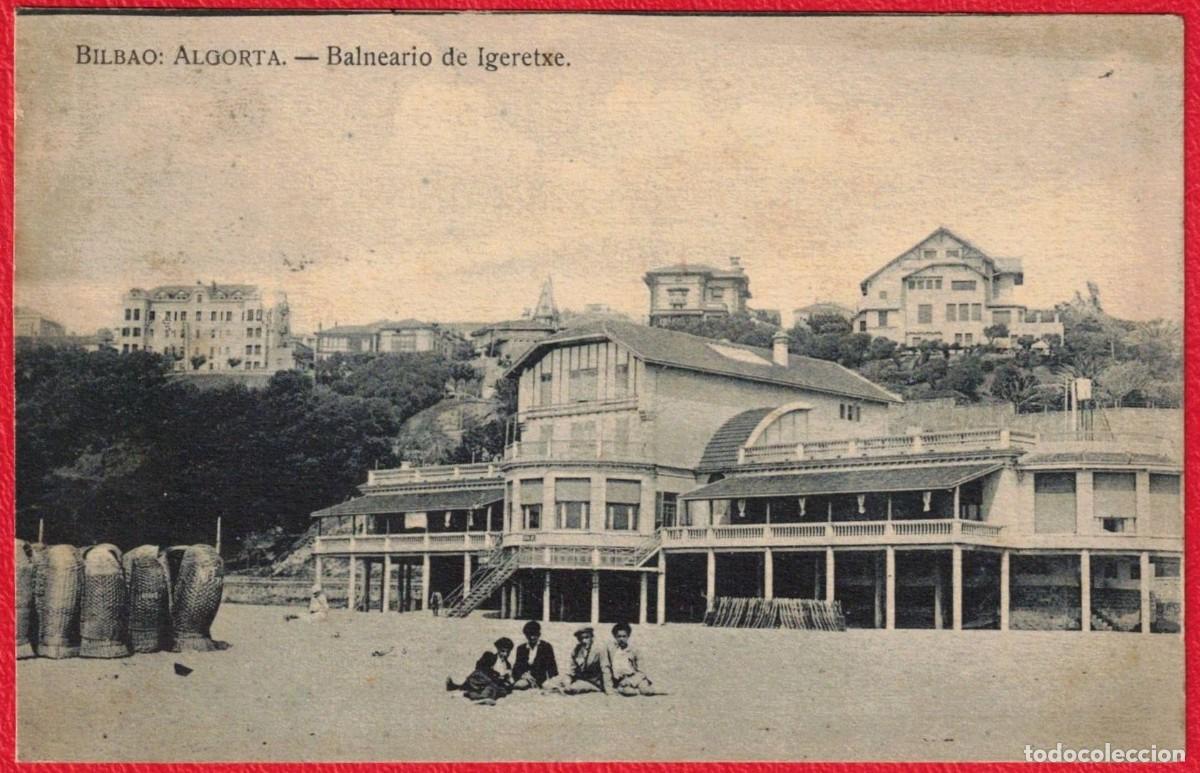 Postales: Balneario de Igeretxe - Bilbao Algorta Vizcaya