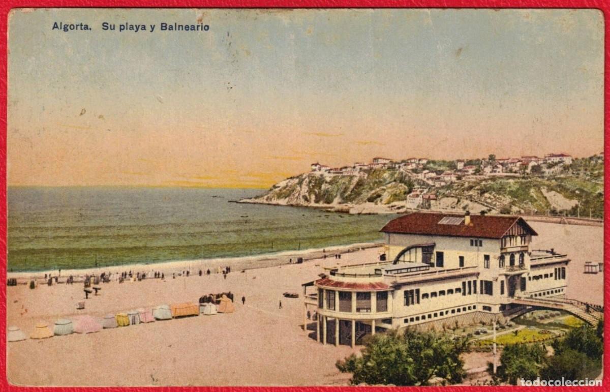 Postales: Balneario de Algorta - Vizcaya - Su playa y balneario