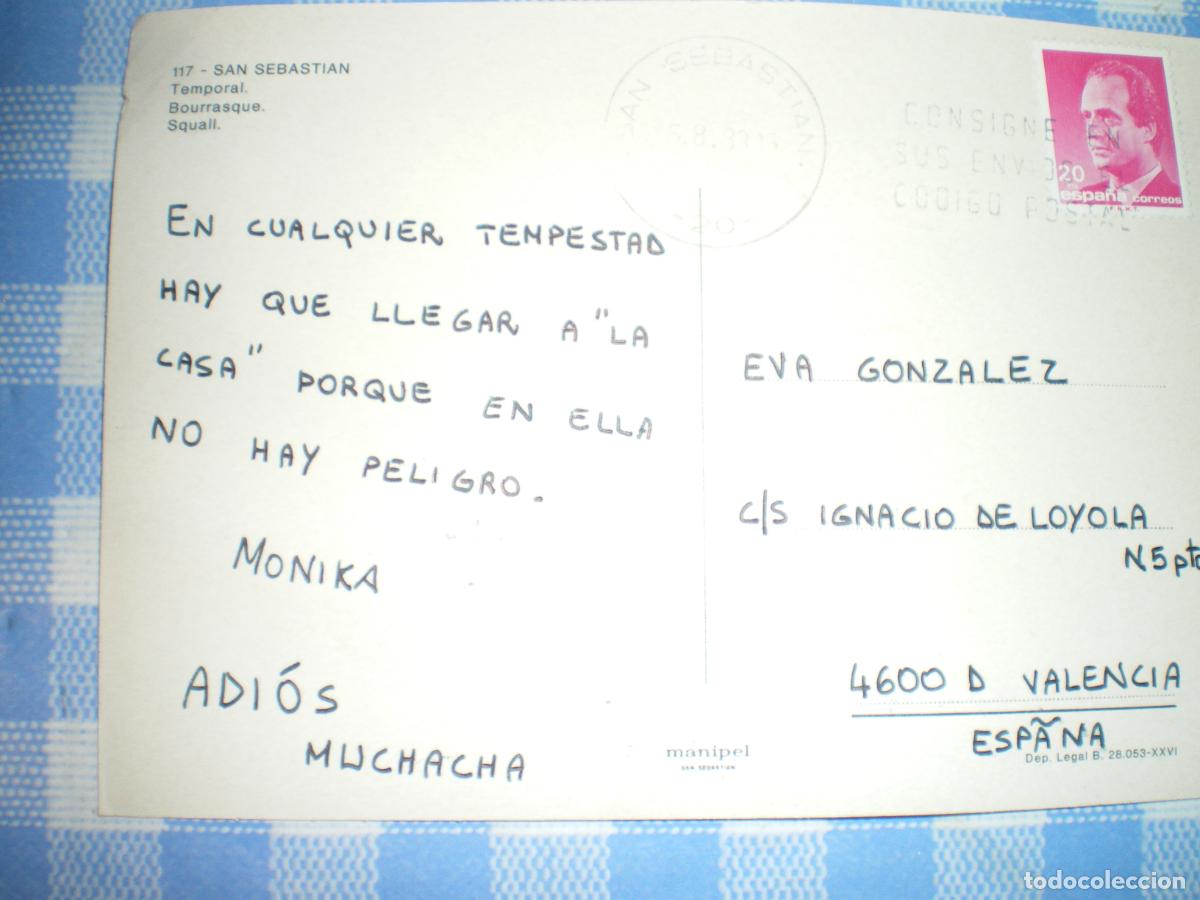 Postales: POSTAL SAN SEBASTIAN------ - Foto 2
