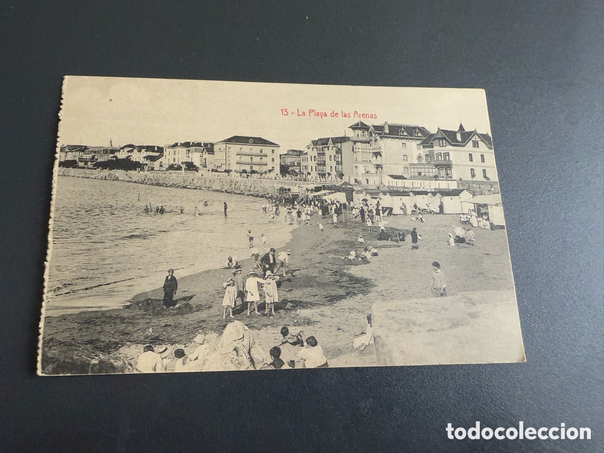 Postales: Postal. PLAYA DE LAS ARENAS. LG BILBAO
