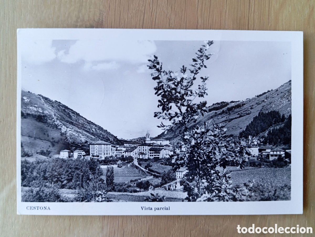 Postales: POSTAL CESTONA GUIP&Uacute;ZCOA VISTA PARCIAL FOTO KAITO AZPEITIA CIRCULADA