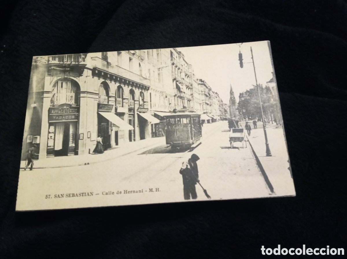 Postales: Antigua postal fotogr&aacute;fica, San Sebasti&aacute;n, Calle de Hernani
