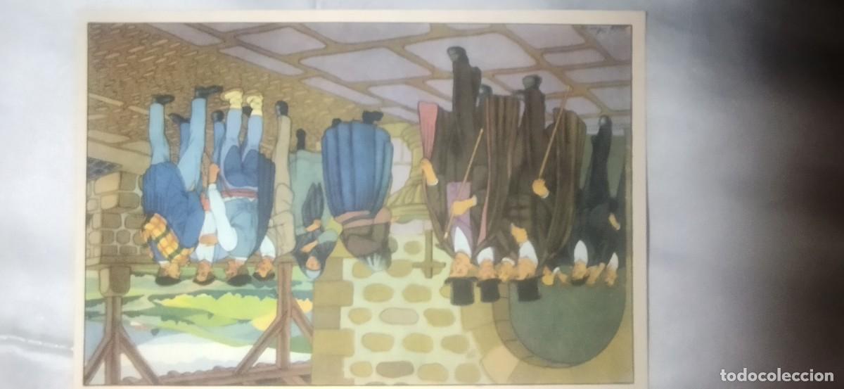 Postales: Lote de 10 Postales vascas de Jos&eacute; Arrue guardadas en sobre presidente tribunal constitucional