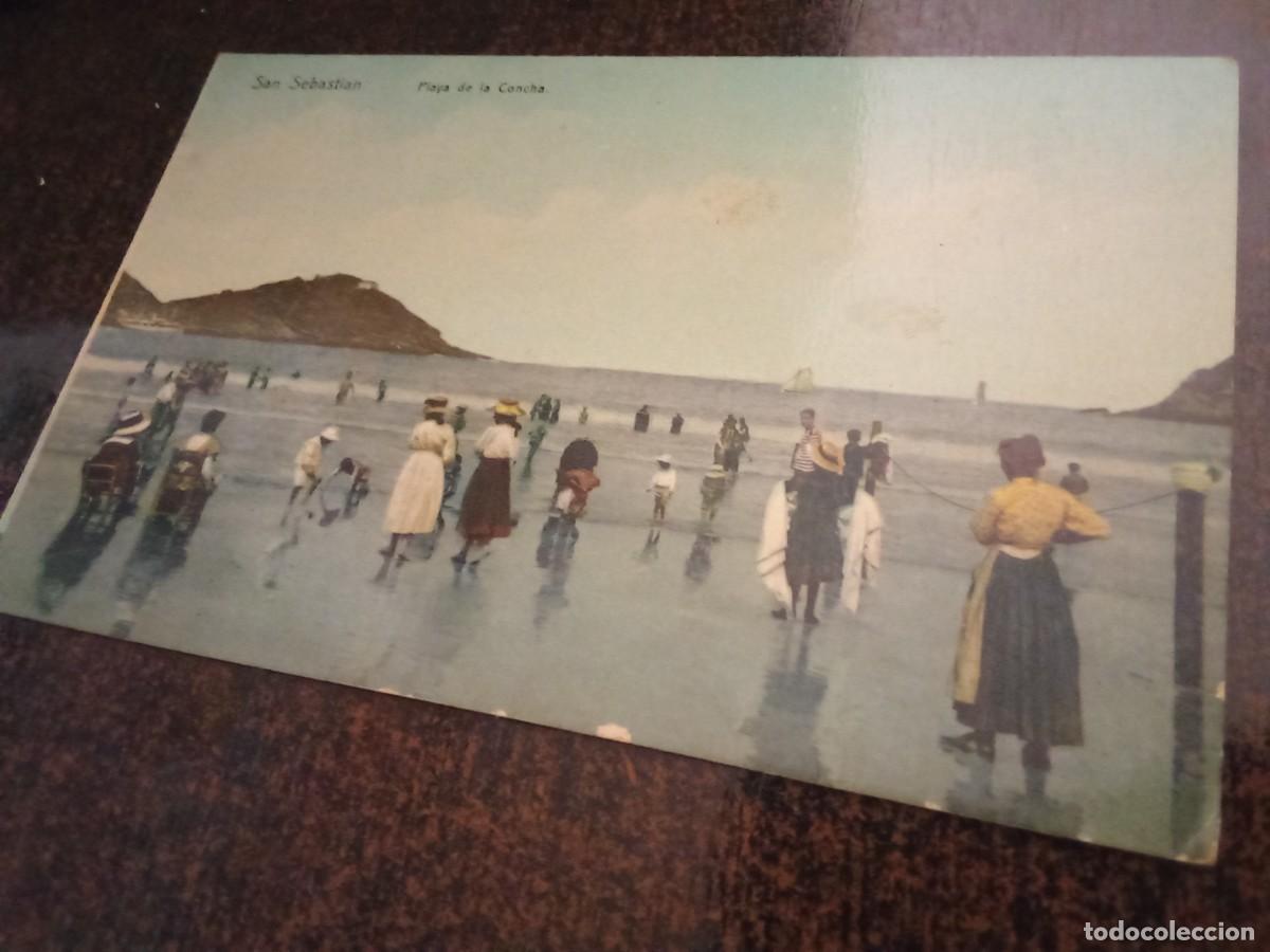 Postales: San Sebastian.Playa de la Concha.