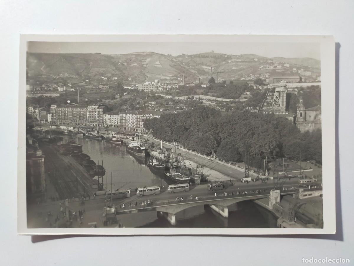 Postales: Tarjeta Postal BILBAO: Puente de la Victoria y R&iacute;a - Edic Garc&iacute;a Garrabella - Sin Circular.