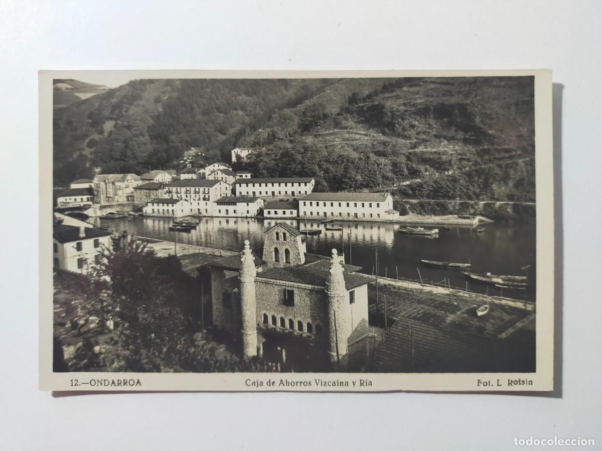 Postales: Tarjeta Postal ONDARROA (Vizcaya): Caja de Ahorros Vizcaina y R&iacute;a - Fot Roisin - Sin Circular.