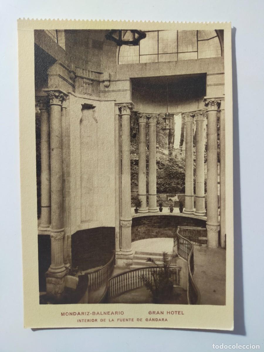 Postales: Tarjeta Postal: Balneario MONDARIZ (Pontevedra) Gran Hotel - Interior de la Fuente de G&aacute;ndara - S/C