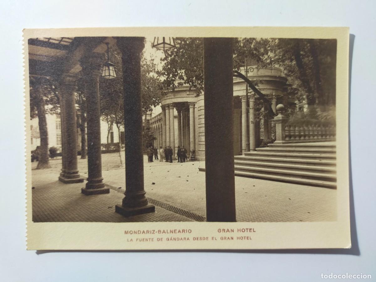 Postales: Tarjeta Postal: Balneario MONDARIZ (Pontevedra) Gran Hotel - La Fuente de G&aacute;ndara - S/C