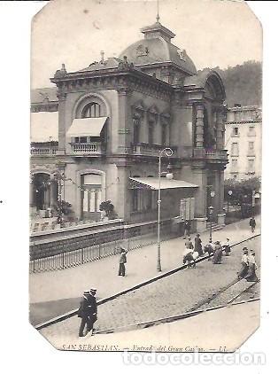 Postales: ANTIGUA POSTAL SAN SEBASTIAN ENTRADA DEL GRAN CASINO LL