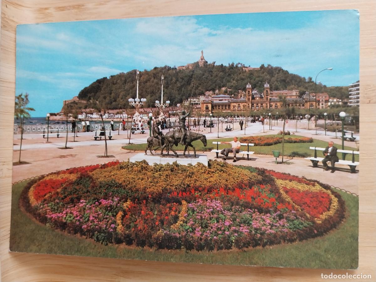 Postales: PARQUE ALBERDI ELDER MONTE URGULL SAN SEBASTIAN ED MANIPEL 36 CIRCULADA 1986 ANIMADA