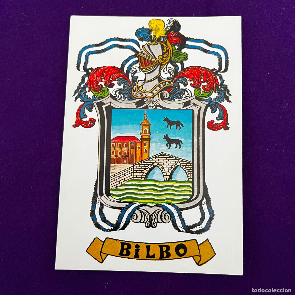 Postales: POSTAL DE BILBAO (VIZCAYA). HERALDICA MUNICIPAL.