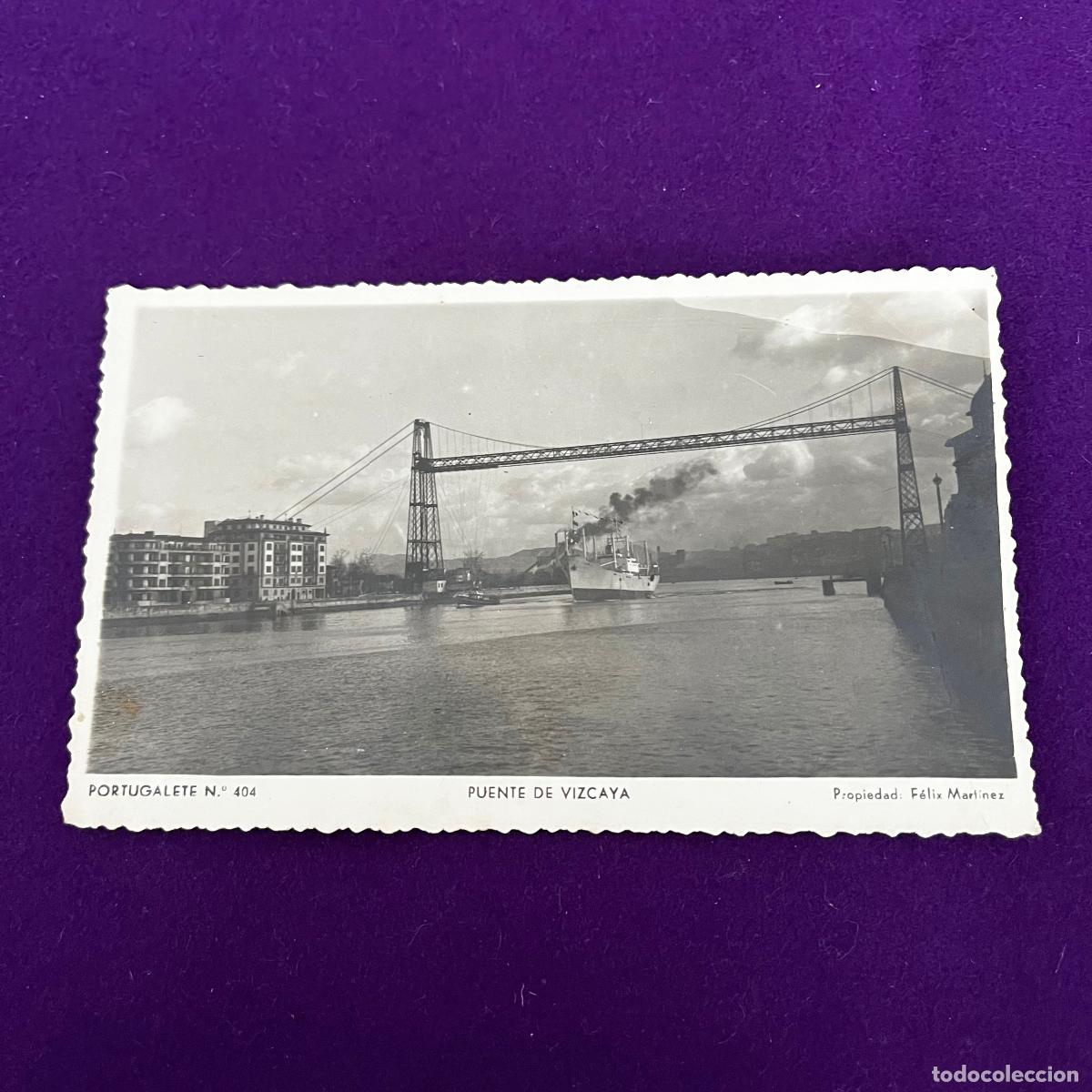 Postales: POSTAL DE PORTUGALETE (VIZCAYA). PUENTE DE VIZCAYA.