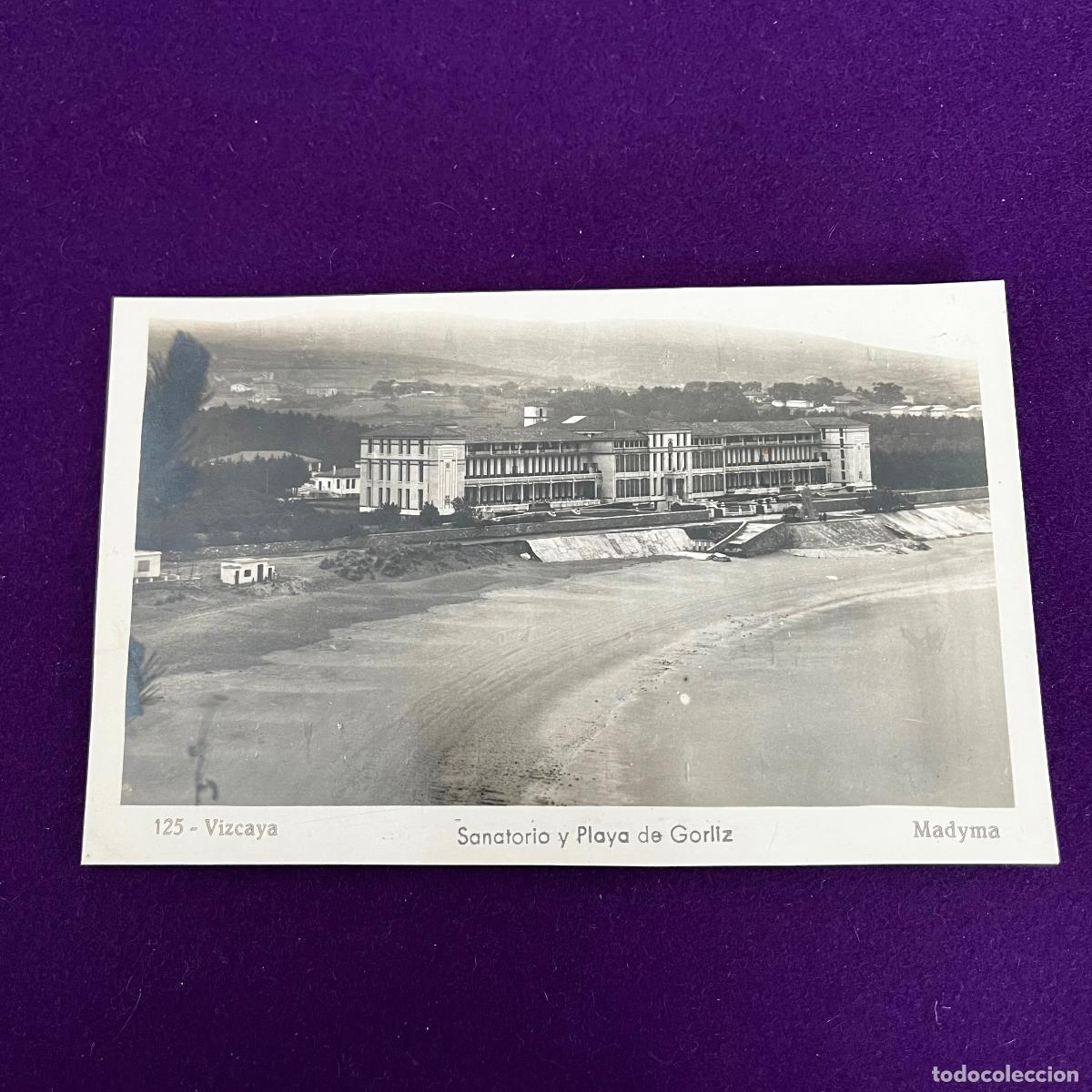 Postales: POSTAL DE GORLIZ (VIZCAYA). SANATORIO Y PLAYA.