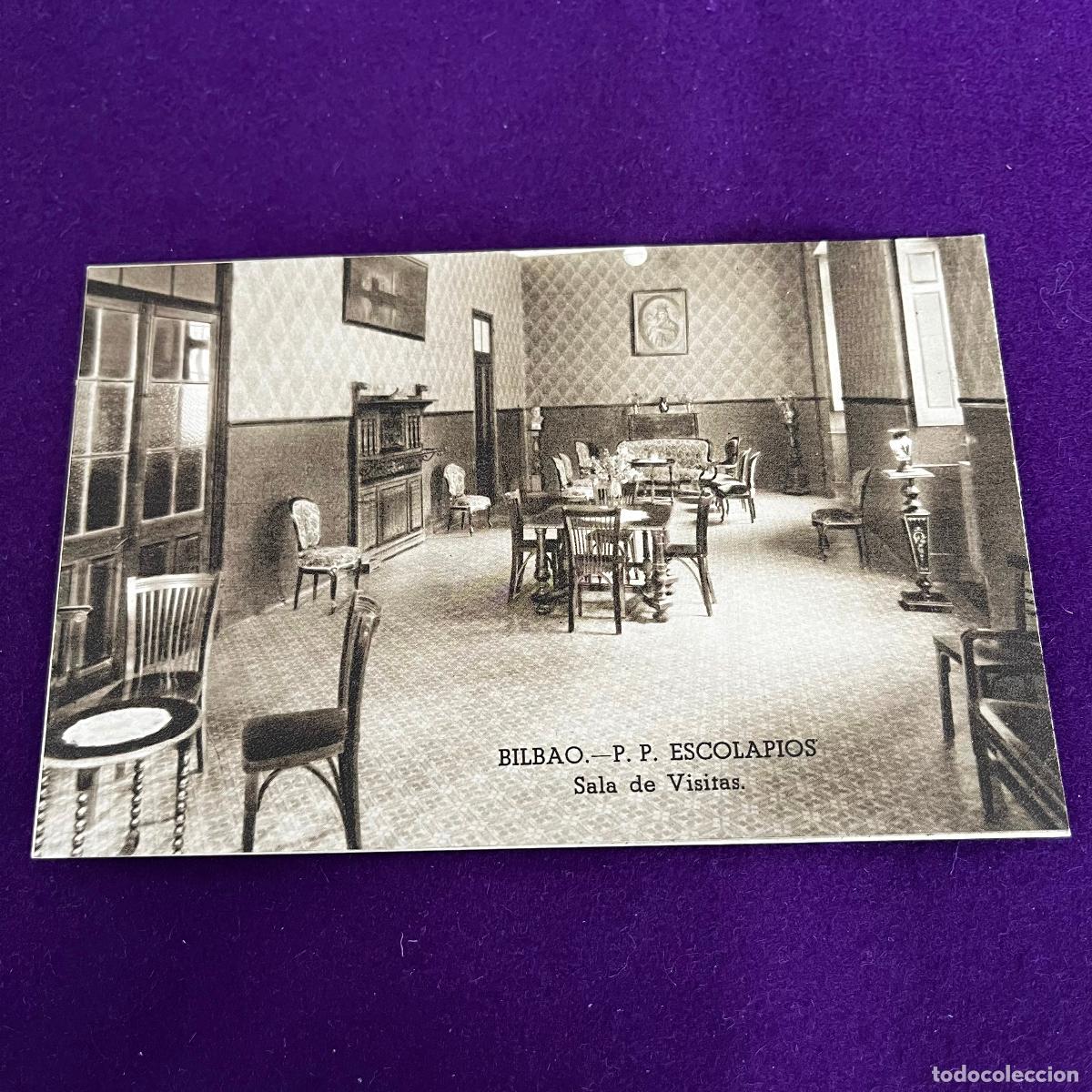 Postales: POSTAL DE BILBAO (VIZCAYA). PP ESCOLAPIOS. SALA DE VISITAS.