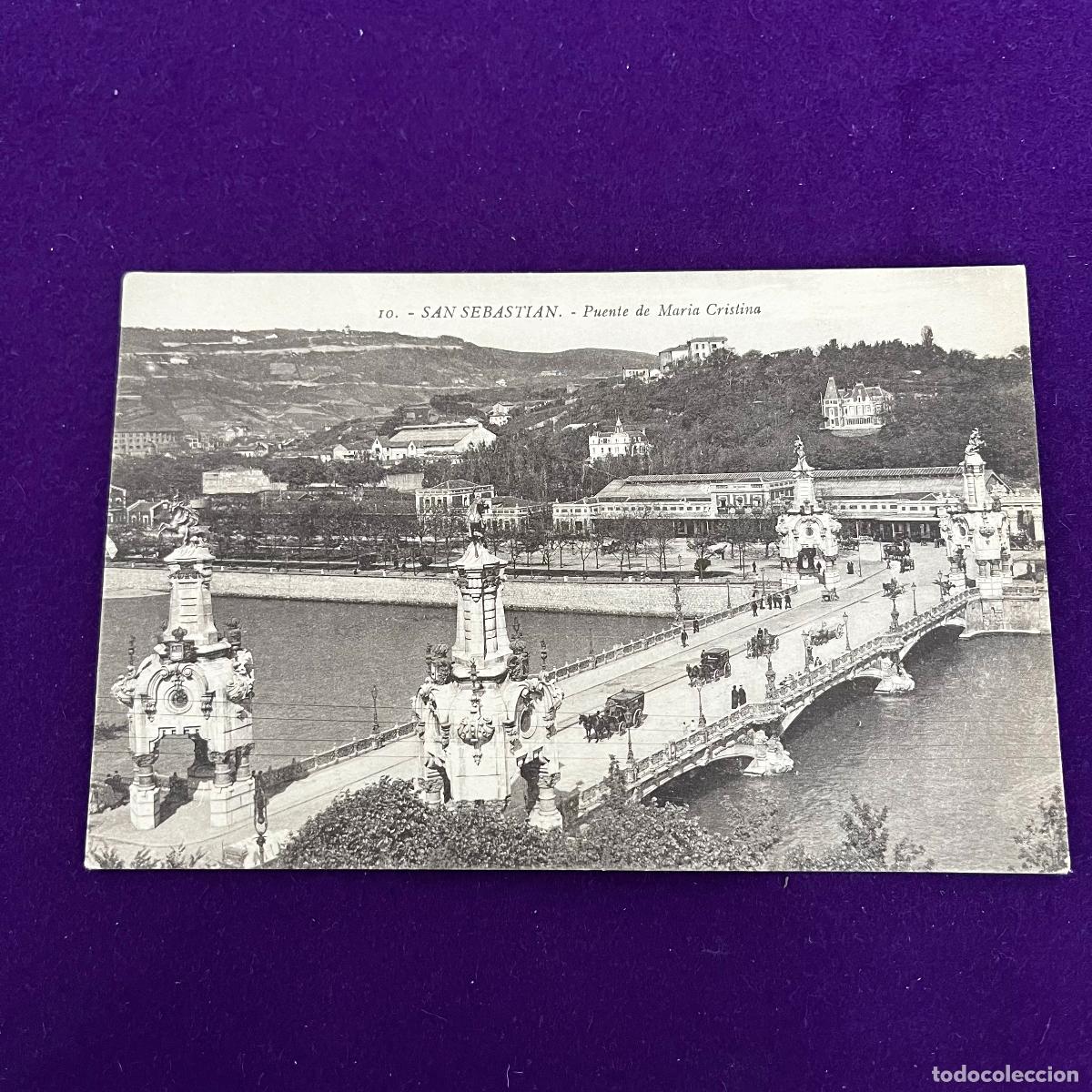 Postales: POSTAL DE SAN SEBASTIAN (GUIPUZCOA). PUENTE DE MARIA CRISTINA.