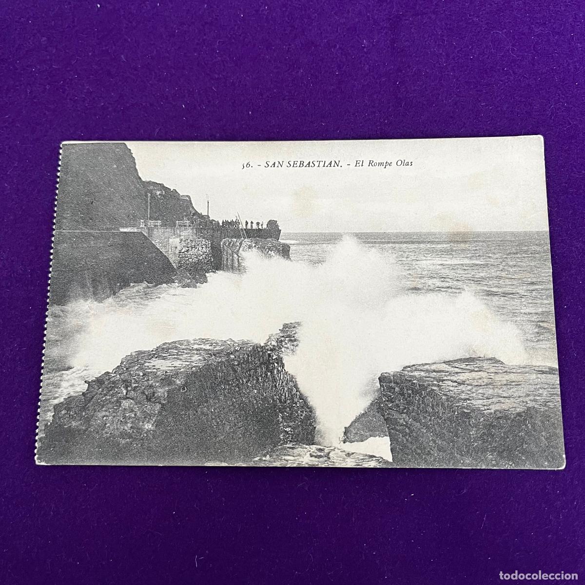 Postales: POSTAL DE SAN SEBASTIAN (GUIPUZCOA). EL ROMPE OLAS.