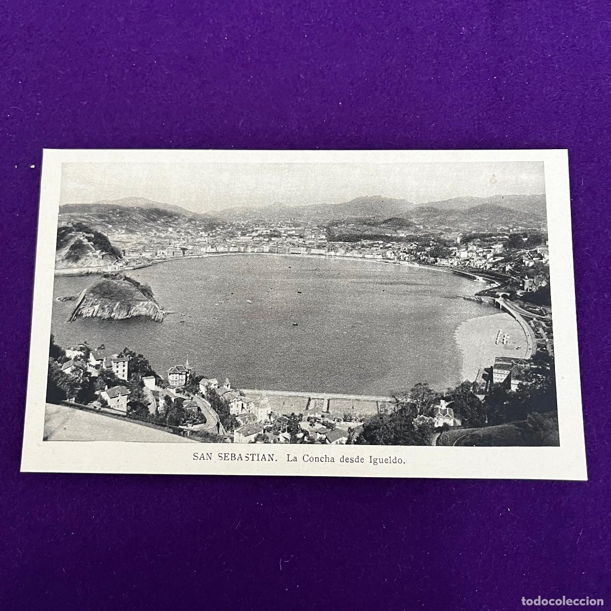 Postales: POSTAL DE SAN SEBASTIAN (GUIPUZCOA). LA CONCHA DESDE IGUELDO.