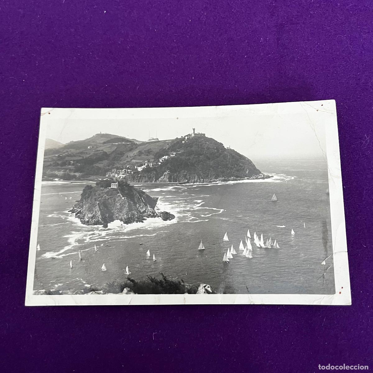 Postales: POSTAL DE SAN SEBASTIAN (GUIPUZCOA). ISLA DE SANTA CLARA E IGUELDO.