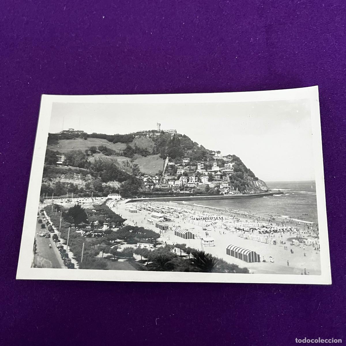 Postales: POSTAL DE SAN SEBASTIAN (GUIPUZCOA). JARDINES Y PLAYA DE ONDARRETA.