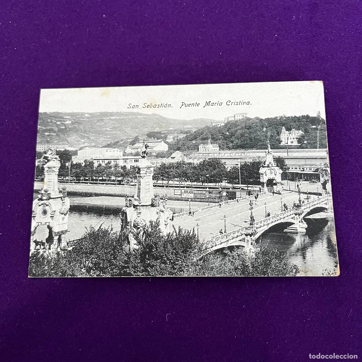 Postales: POSTAL DE SAN SEBASTIAN (GUIPUZCOA). PUENTE DE MARIA CRISTINA.