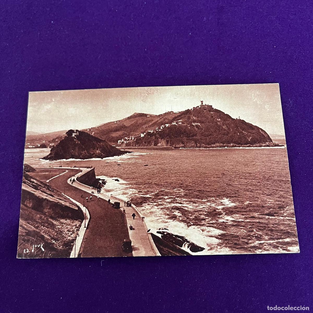 Postales: POSTAL DE SAN SEBASTIAN (GUIPUZCOA). LA ISLA DE SANTA CLARA Y MONTE IGUELDO.