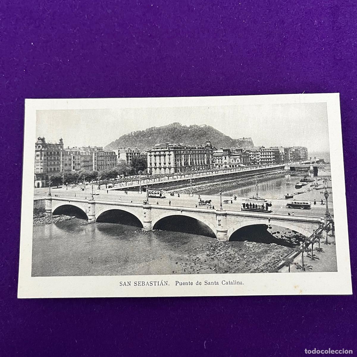 Postales: POSTAL DE SAN SEBASTIAN (GUIPUZCOA). PUENTE DE SANTA CATALINA.