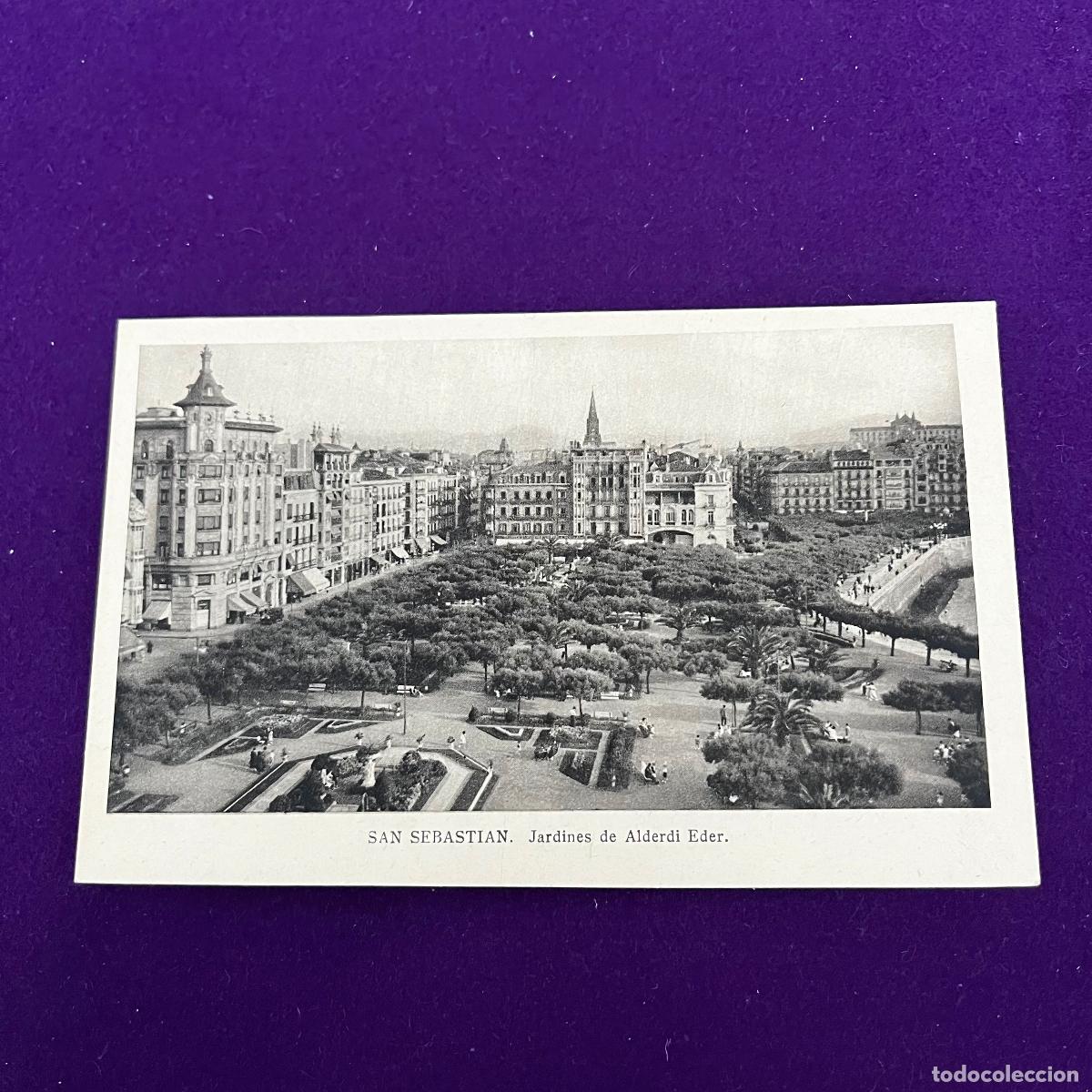 Cartes Postales: POSTAL DE SAN SEBASTIAN (GUIPUZCOA). JARDINES DE ALDERDI EDER.