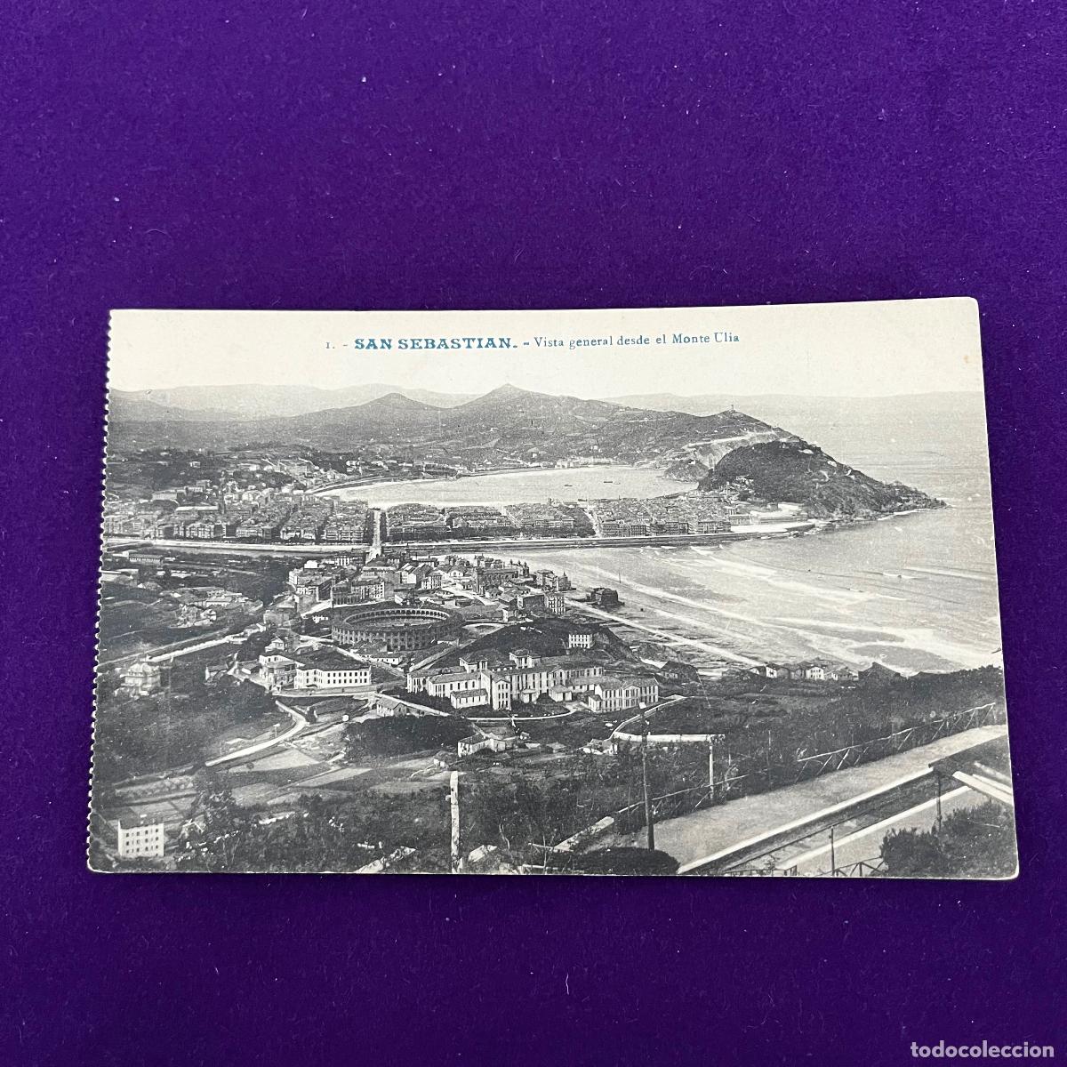 Cartes Postales: POSTAL DE SAN SEBASTIAN (GUIPUZCOA). VISTA GENERAL DESDE EL MONTE ULIA.