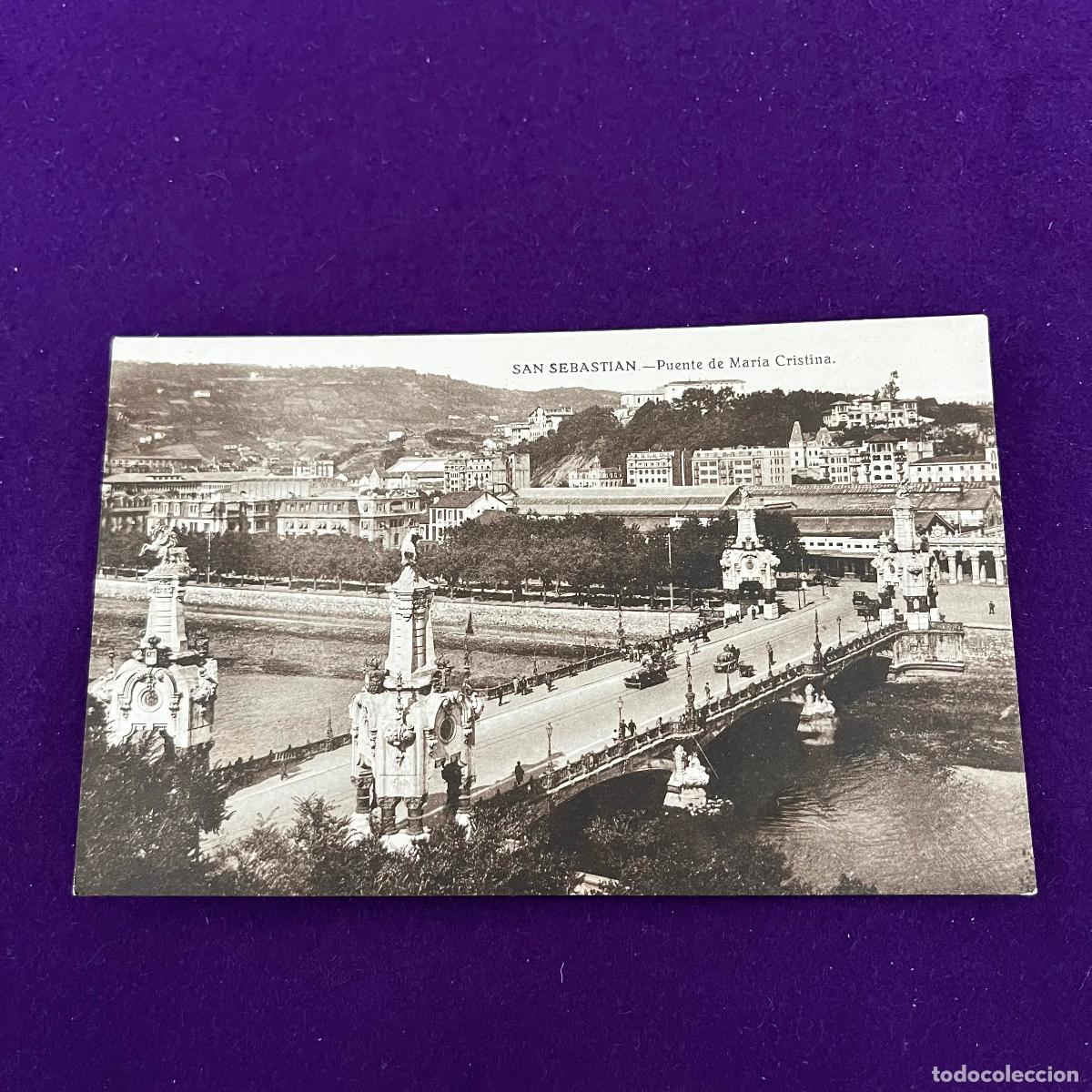 Postcards: POSTAL DE SAN SEBASTIAN (GUIPUZCOA). PUENTE DE MARIA CRISTINA.