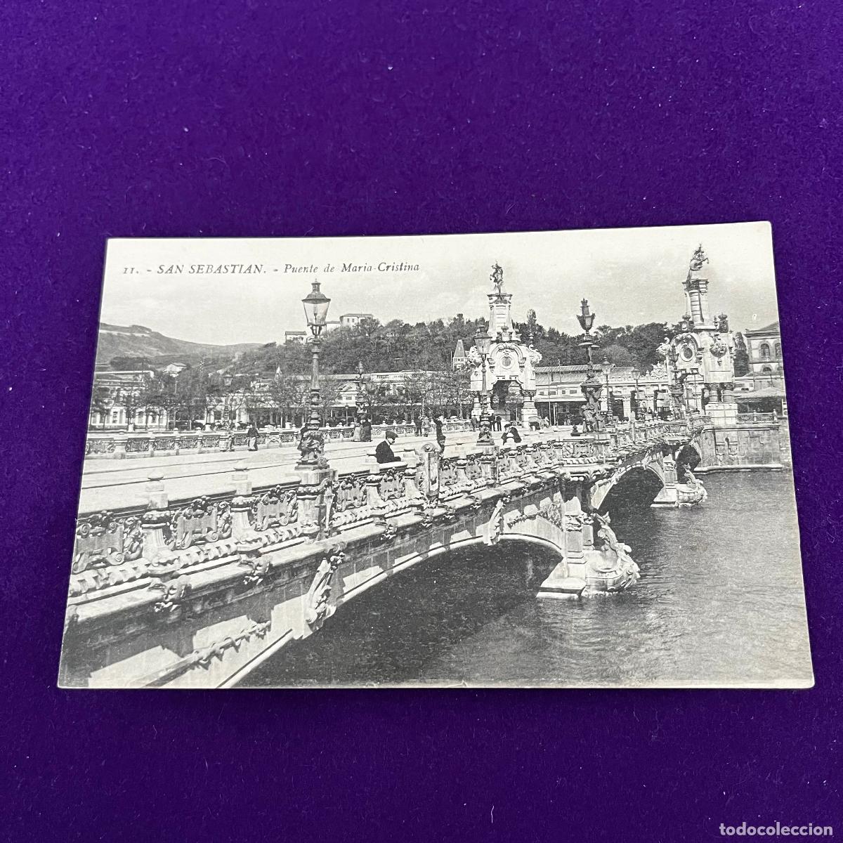 Postcards: POSTAL DE SAN SEBASTIAN (GUIPUZCOA). PUENTE DE MARIA CRISTINA.