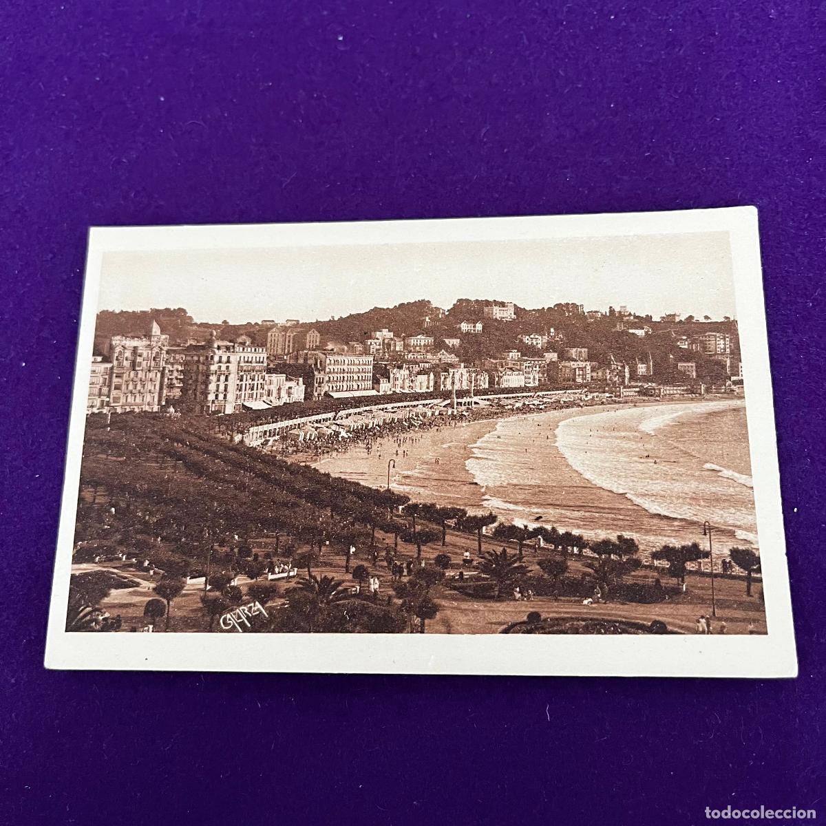 Postales: POSTAL DE SAN SEBASTIAN (GUIPUZCOA). JARDINES Y PLAYA.