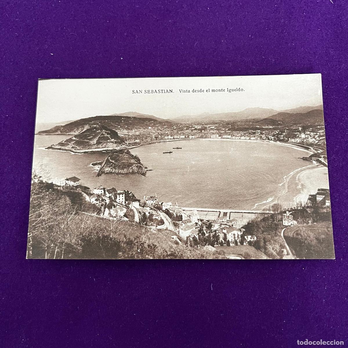 Postales: POSTAL DE SAN SEBASTIAN (GUIPUZCOA). VISTA DESDE EL MONTE IGUELDO.